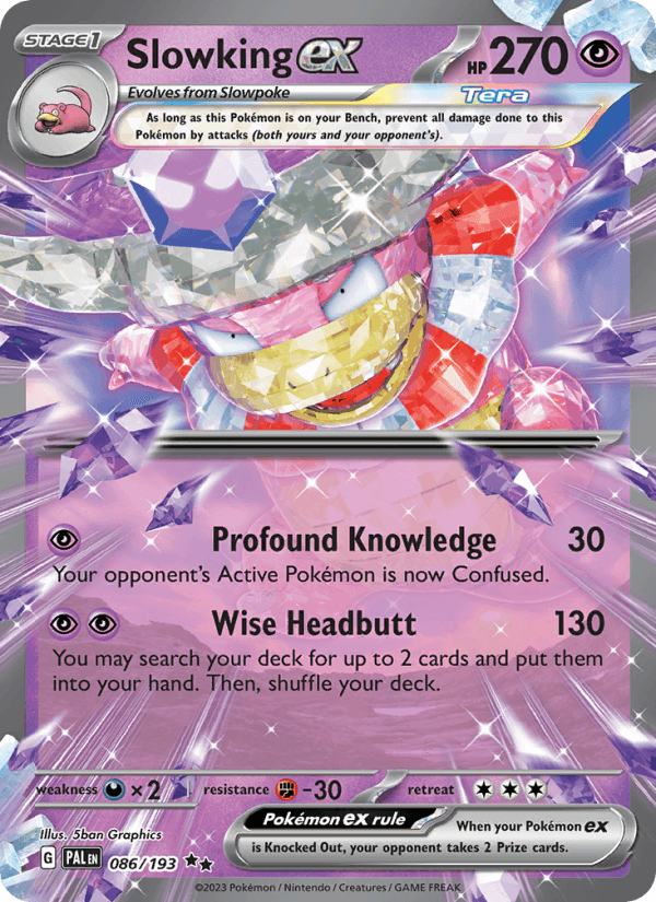 Slowking ex 86/193 Paldea Evolved English Pokémon card
