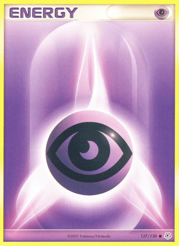 Psychic Energy 127/130 Diamond & Pearl English Pokémon card