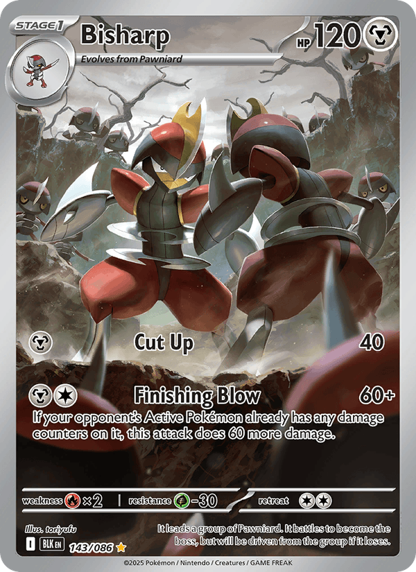 Bisharp 143/86 Black Bolt English Pokémon card