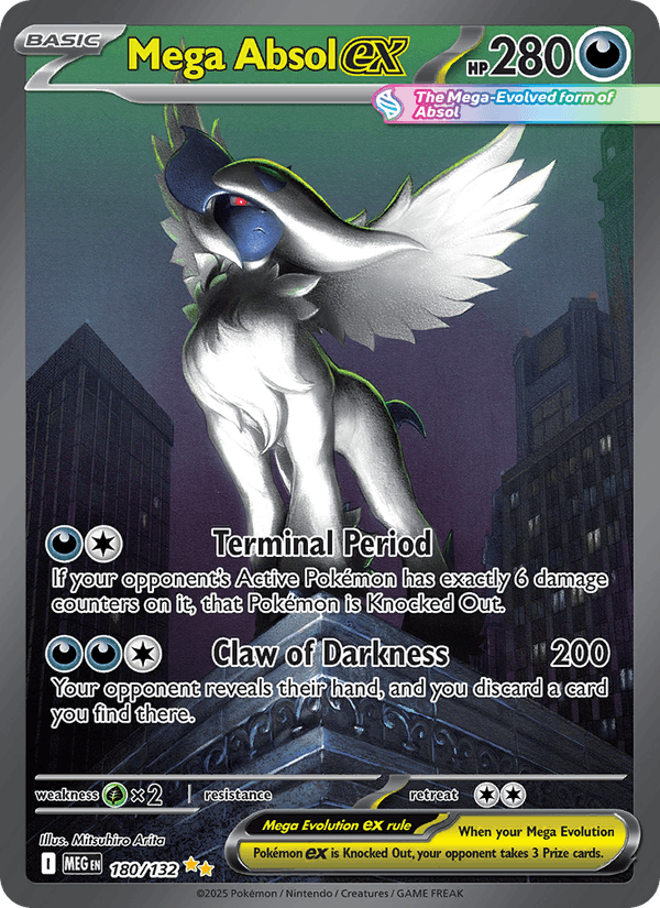 Mega Absol ex 180/132 Mega Evolution English Pokémon card