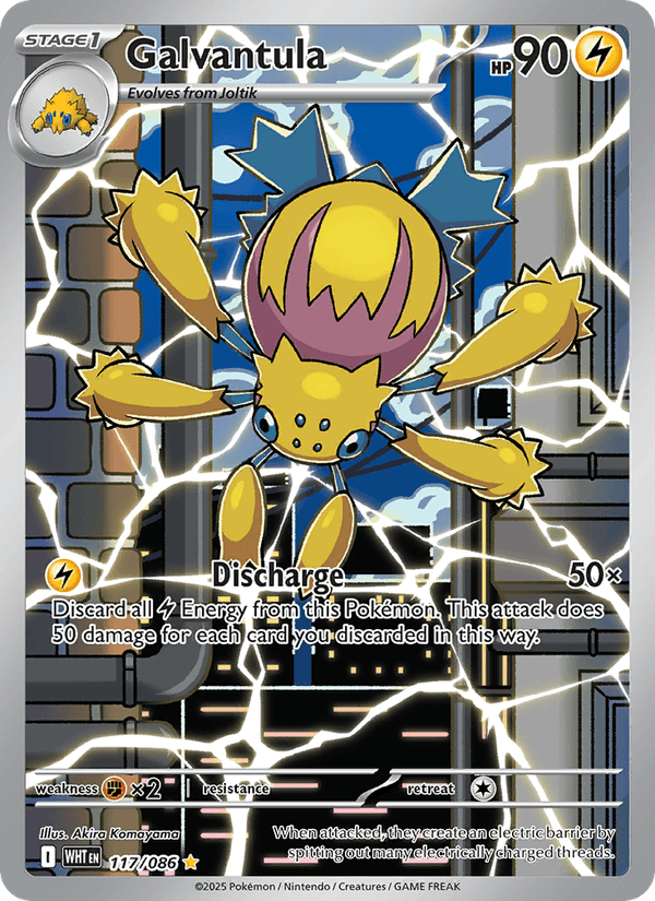 Galvantula 117/86 White Flare English Pokémon card