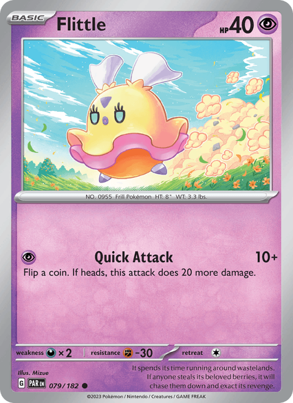 Flittle 79/182 Paradox Rift English Pokémon card