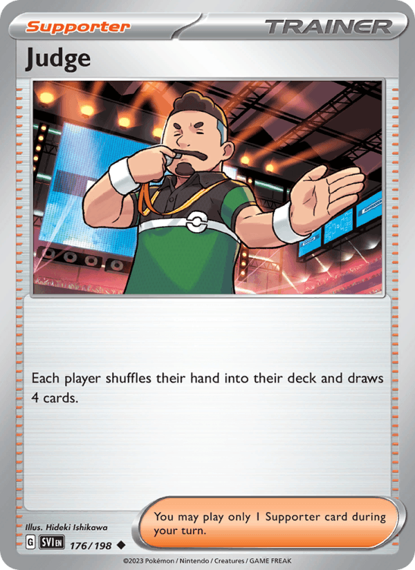 Judge 176/198 Scarlet & Violet English Pokémon card