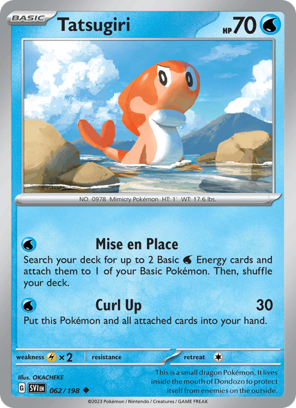 Tatsugiri 62/198 Scarlet & Violet English Pokémon card