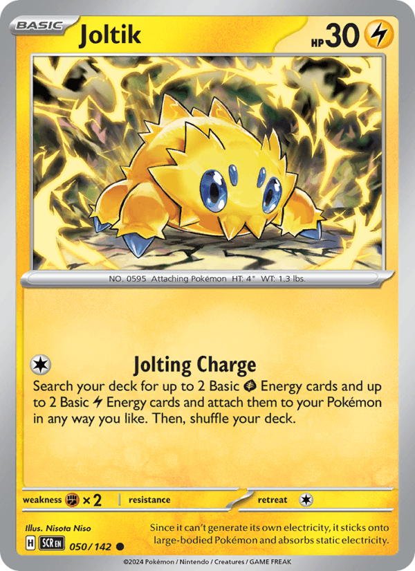 Joltik 50/142 Stellar Crown English Pokémon card