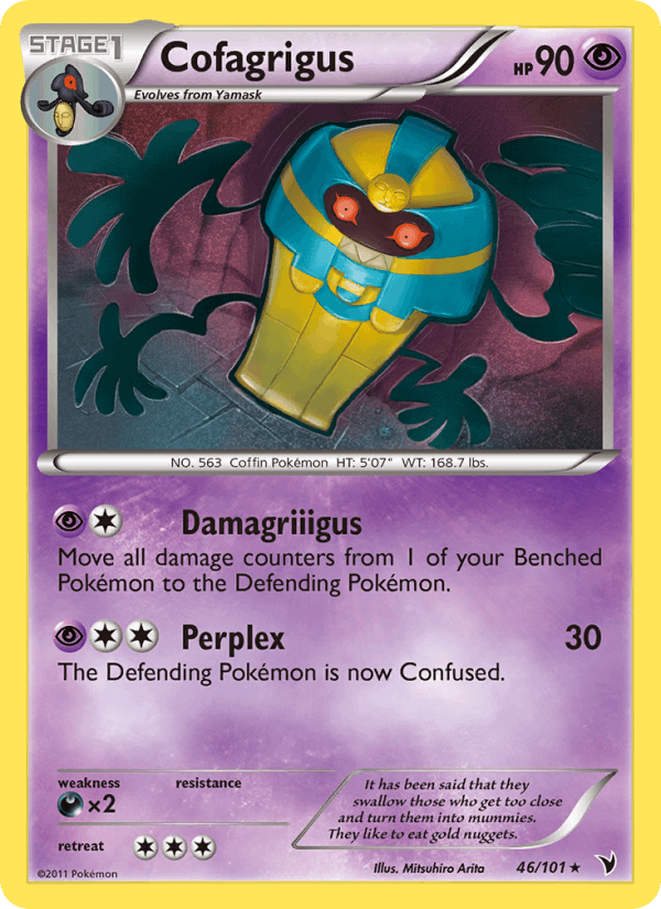 Cofagrigus 46/101 Noble Victories English Pokémon card
