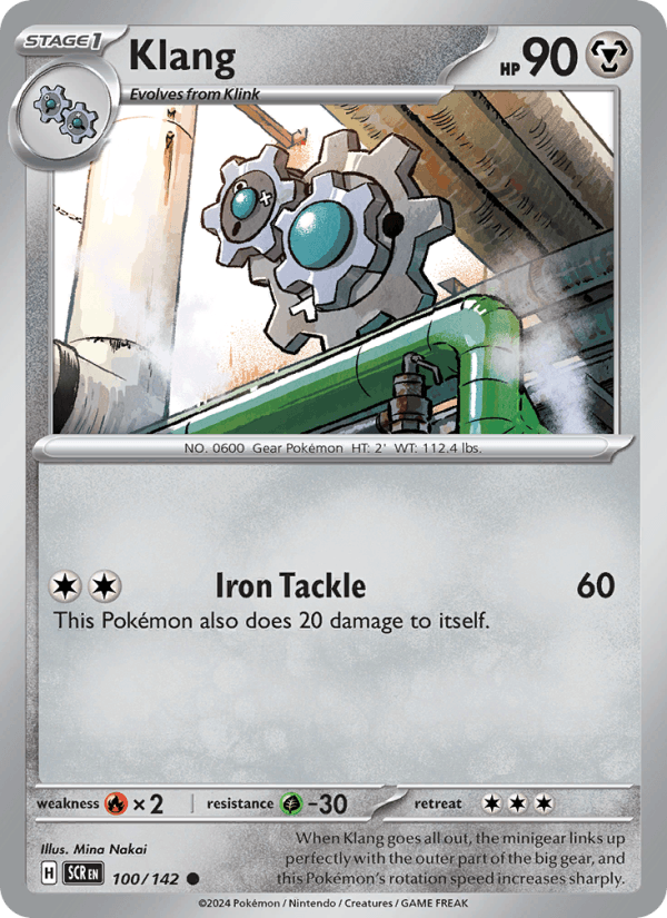 Klang 100/142 Stellar Crown English Pokémon card