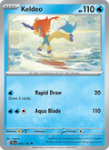 Keldeo 44/162 Temporal Forces English Pokémon card
