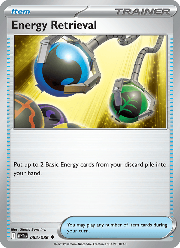 Energy Retrieval 82/86 White Flare English Pokémon card