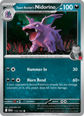 Team Rocket's Nidorino 118/182 Destined Rivals English Pokémon card