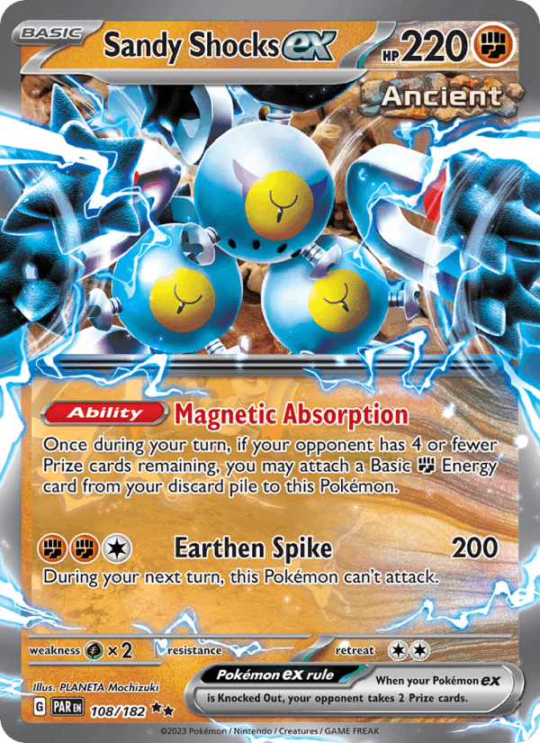 Sandy Shocks ex 108/182 Paradox Rift English Pokémon card