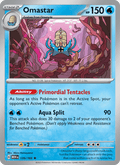 Omastar 139/165 151 English Pokémon card