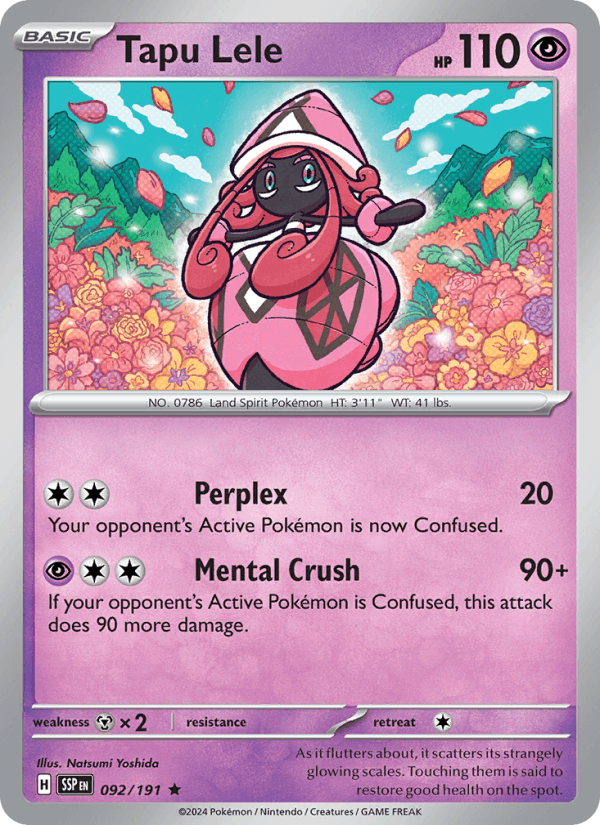 Tapu Lele 92/191 Surging Sparks English Pokémon card