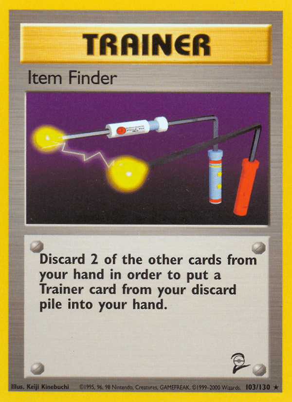 Item Finder 103/130 Base Set 2 English Pokémon card