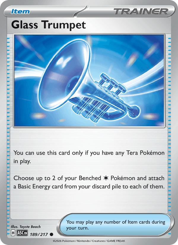 Glass Trumpet 189/217 Ascended Heroes English Pokémon card