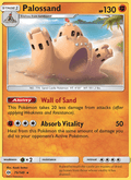 Palossand 75/149 Sun & Moon Base Set English Pokémon card