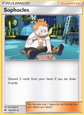 Sophocles 123/147 Burning Shadows English Pokémon card