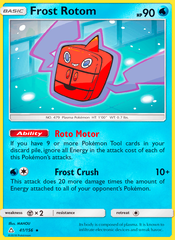 Frost Rotom 41/156 Ultra Prism English Pokémon card