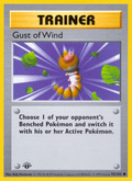 Gust of Wind 93/102 Base Set English Pokémon card