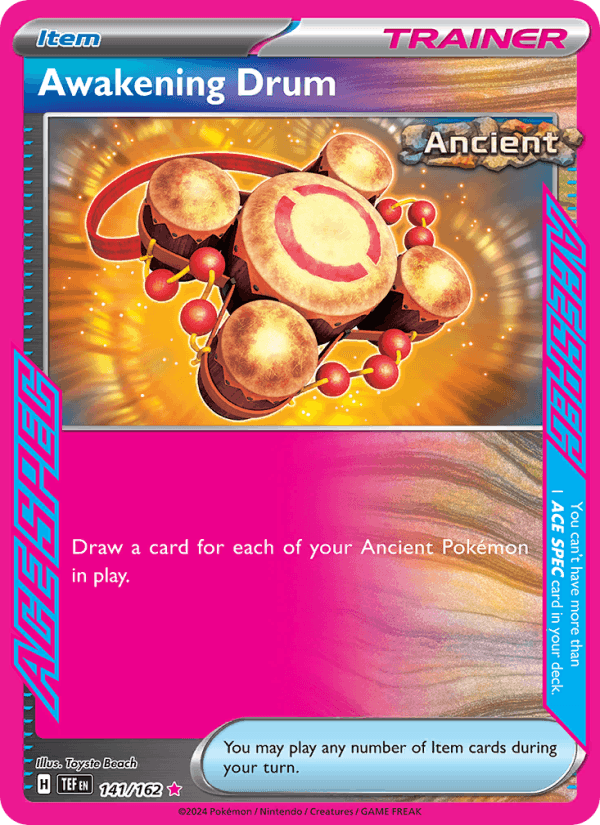 Awakening Drum 141/162 Temporal Forces English Pokémon card