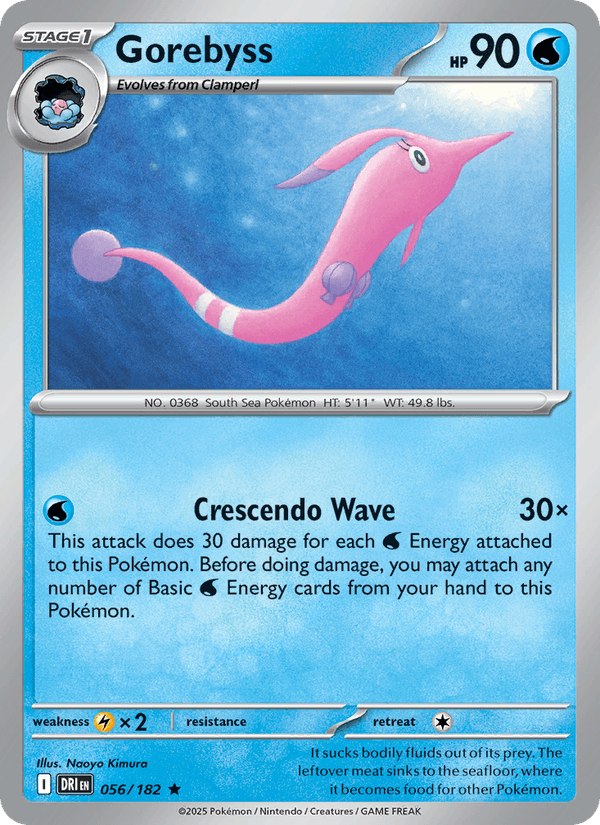 Gorebyss 56/182 Destined Rivals English Pokémon card