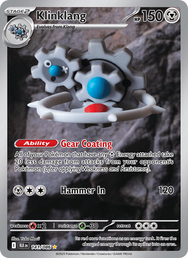 Klinklang 141/86 Black Bolt English Pokémon card