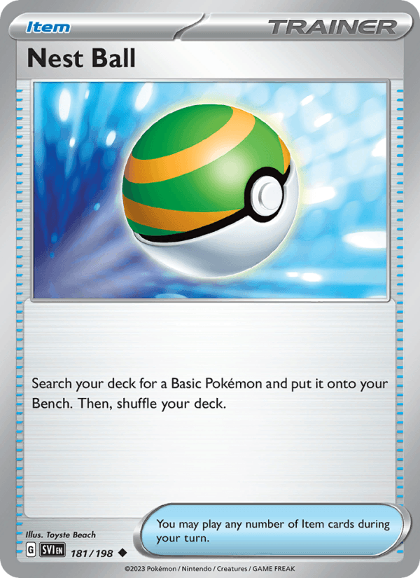 Nest Ball 181/198 Scarlet & Violet English Pokémon card