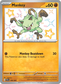 Mankey 169/91 Paldean Fates English Pokémon card