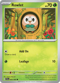 Rowlet 3/64 Shrouded Fable English Pokémon card