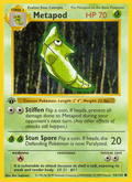Metapod 54/102 Base Set English Pokémon card