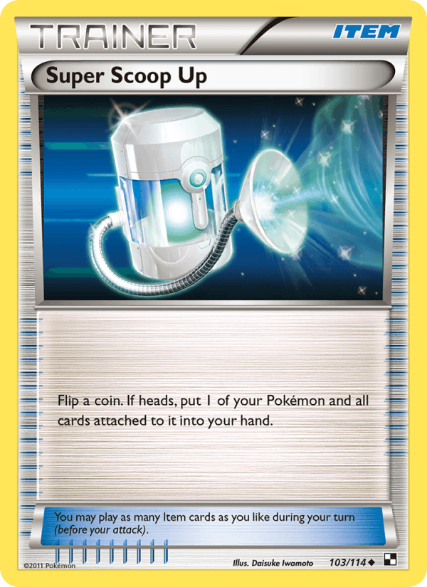 Super Scoop Up 103/114 Black & White English Pokémon card