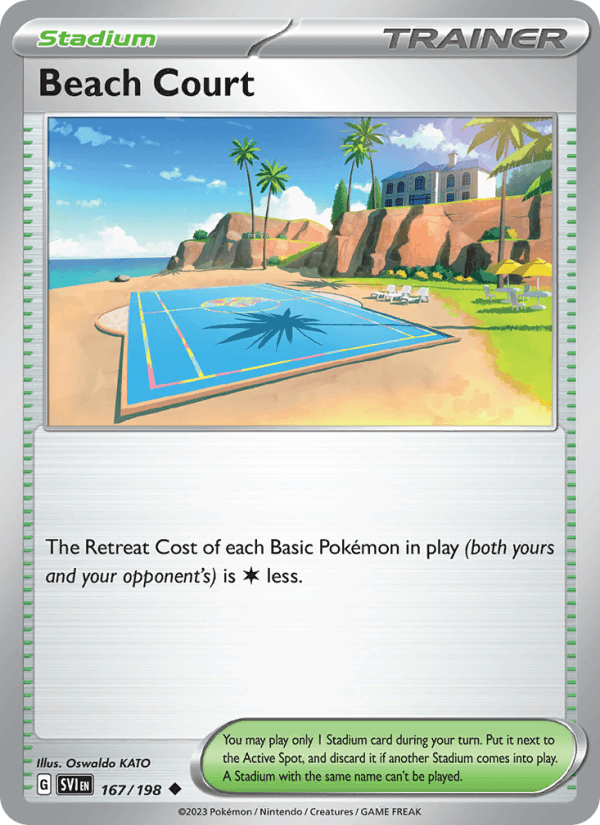 Beach Court 167/198 Scarlet & Violet English Pokémon card
