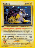 Raikou 13 Neo Revelation English Pokemon card