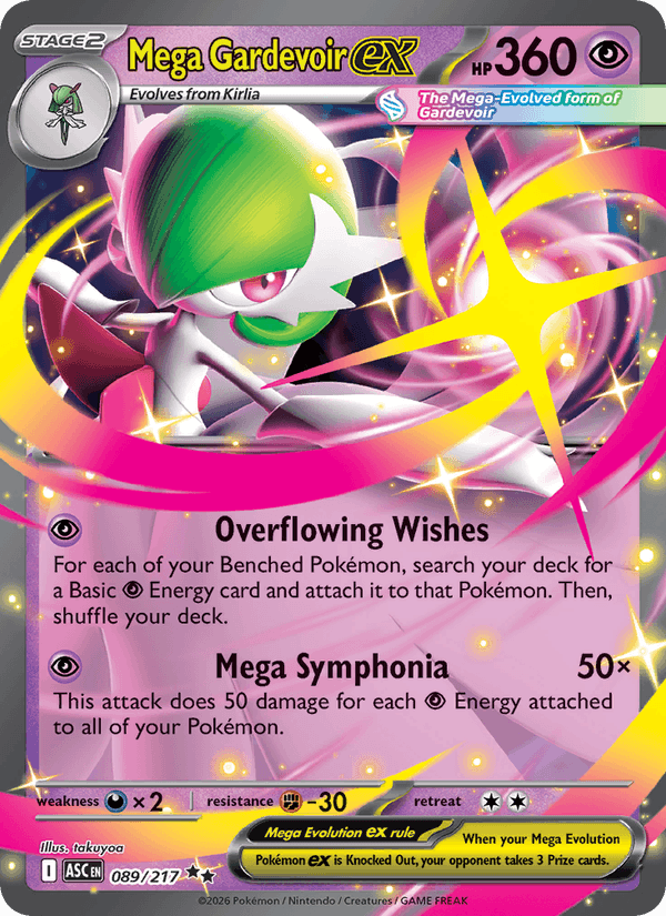 Mega Gardevoir ex 89/217 Ascended Heroes English Pokémon card