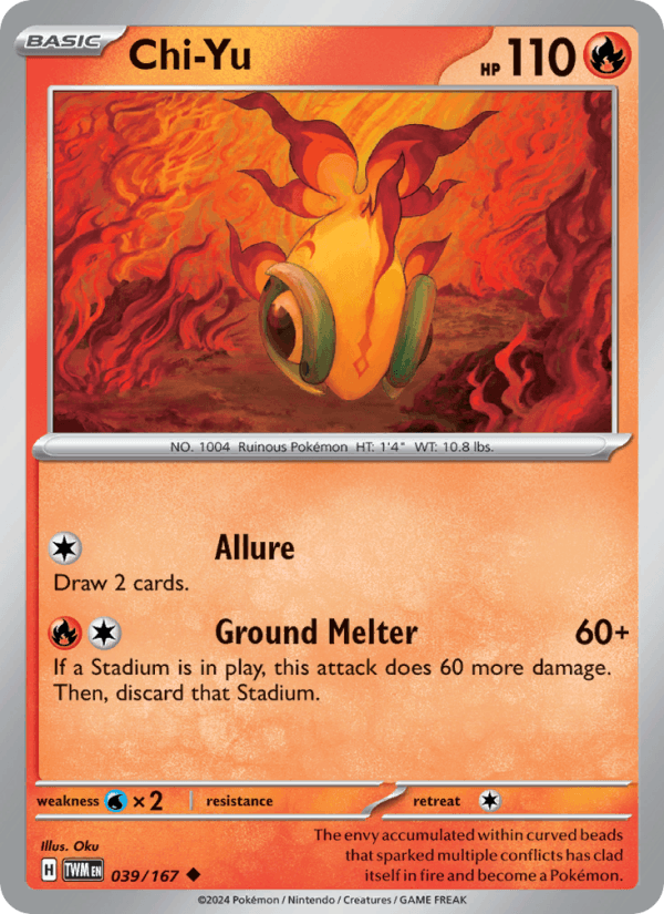 Chi-Yu 39/167 Twilight Masquerade English Pokémon card
