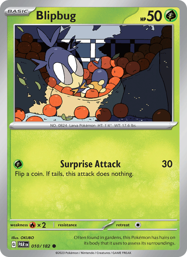 Blipbug 10/182 Paradox Rift English Pokémon card