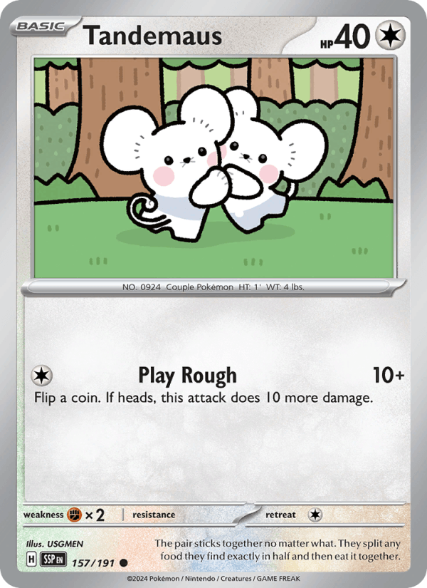 Tandemaus 157/191 Surging Sparks English Pokémon card