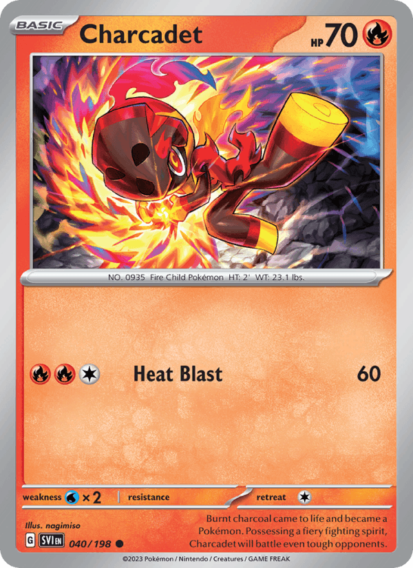 Charcadet 40/198 Scarlet & Violet English Pokémon card