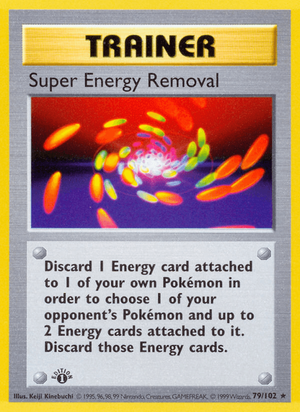 Super Energy Removal 79/102 Base Set English Pokémon card