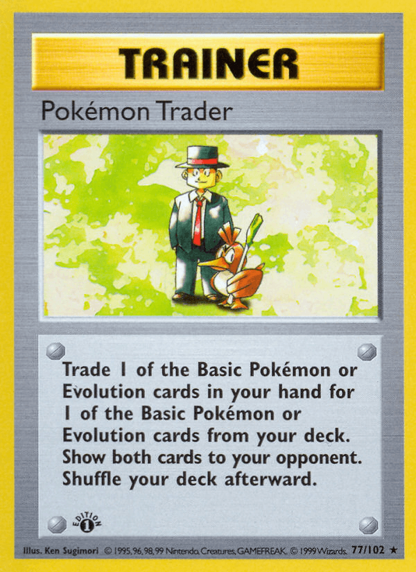 Pokémon Trader 77/102 Base Set English Pokémon card