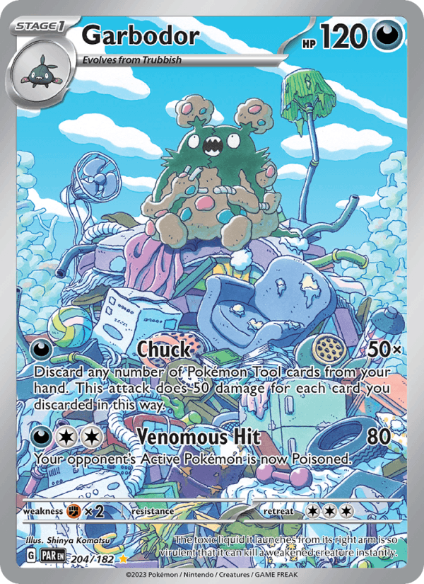 Garbodor 204/182 Paradox Rift English Pokémon card