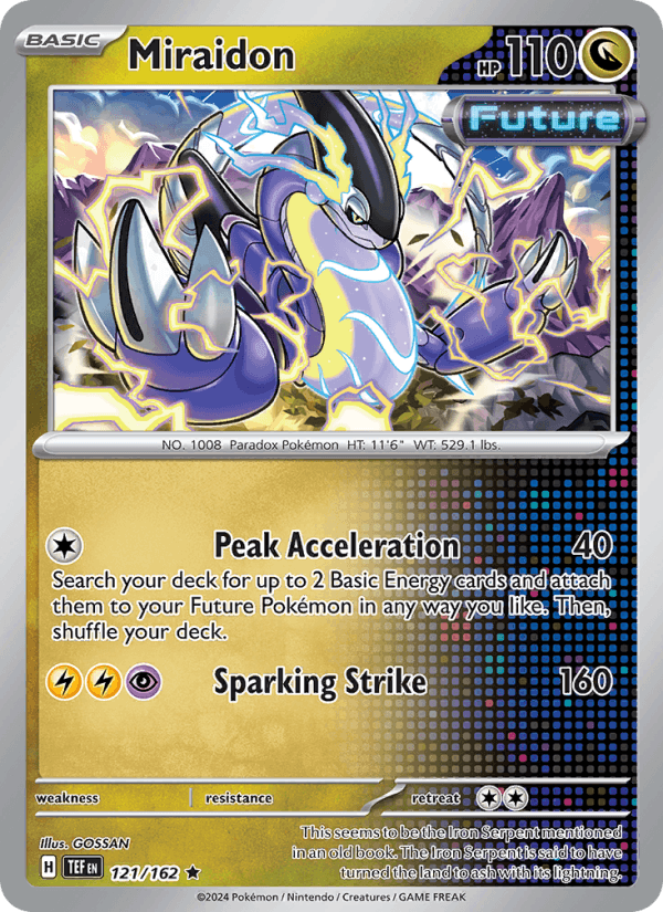 Miraidon 121/162 Temporal Forces English Pokémon card
