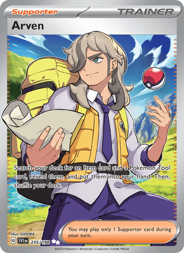 Arven 235/198 Scarlet & Violet English Pokémon card