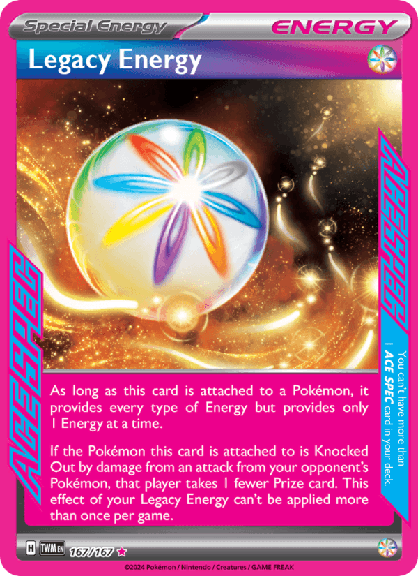 Legacy Energy 167/167 Twilight Masquerade English Pokémon card