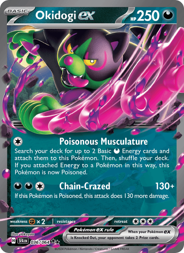 Okidogi ex 36/64 Shrouded Fable English Pokémon card