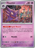 Haunter 93/165 151 English Pokémon card