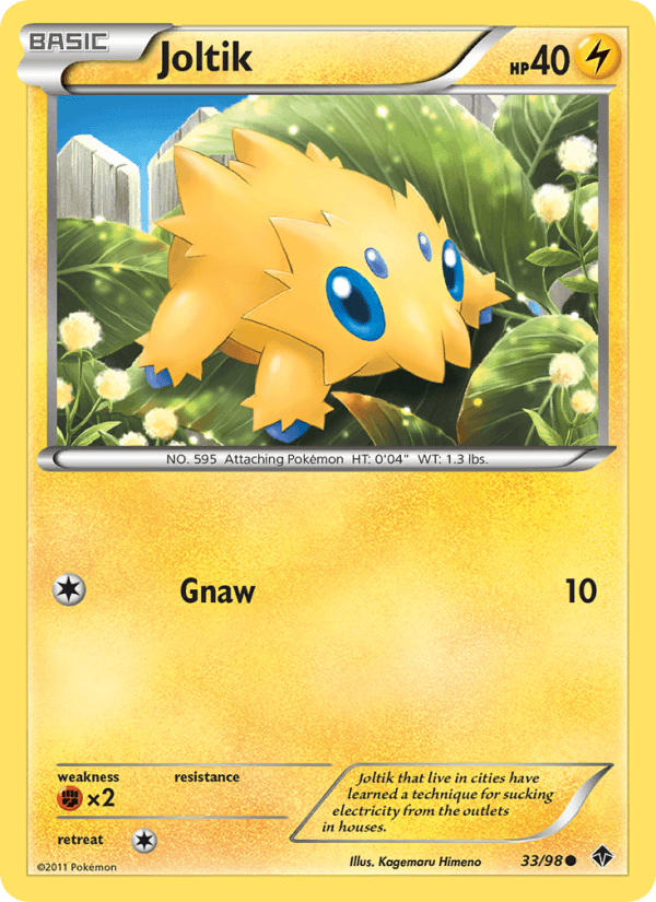 Joltik 33/98 Emerging Powers English Pokémon card