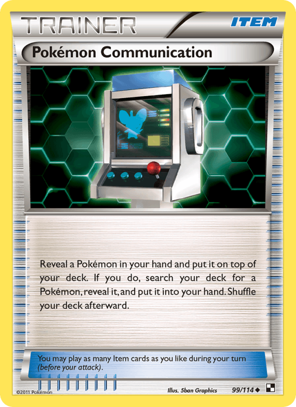 Pokémon Communication 99/114 Black & White English Pokémon card