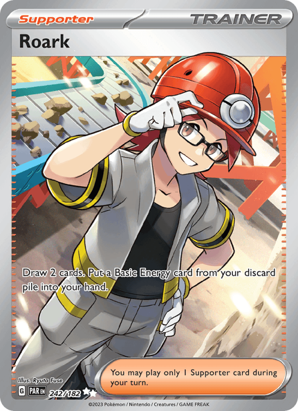 Roark 242/182 Paradox Rift English Pokémon card