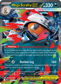 Mega Scrafty ex 135/217 Ascended Heroes English Pokémon card
